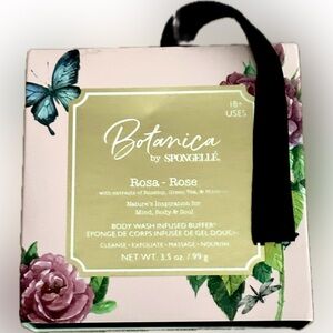 Botanica By Spongelle’  ⭐️  Fragrance Rosa - Rose ⭐️ Sponge Shape Butterfly  NEW